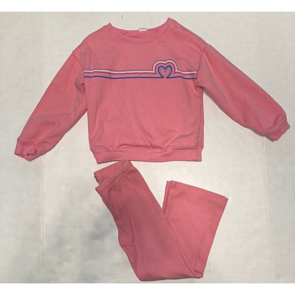 Gap Girls 5 Sweater Leggings Outfit Casual Playwear School Comfy Soft Cozy - Picture 1 of 12